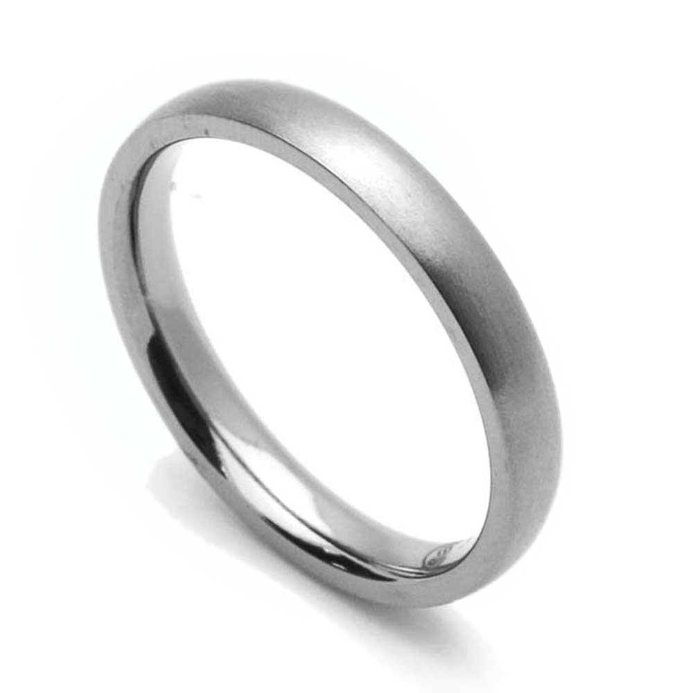Men Women 3MM Comfort Fit Titanium Wedding Band Classic Domed Ring