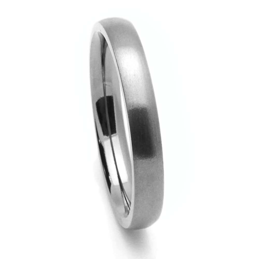 Men Women 3MM Comfort Fit Titanium Wedding Band Classic Domed Ring