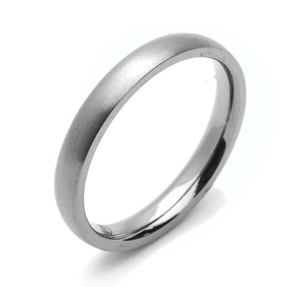 Men Women 3MM Comfort Fit Titanium Wedding Band Classic Domed Ring