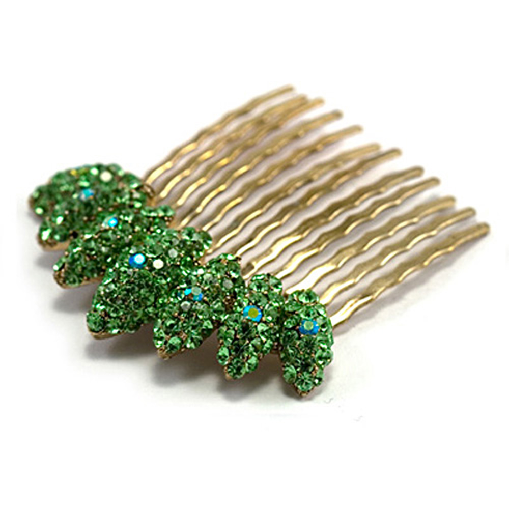 Hand Made Hair Jewelry swarovski crystal Almond-Shaped  display picture 1
