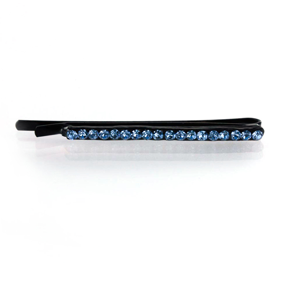 Hand Made Hair Jewelry swarovski crystal Bobby Pins Set of Two, Aqua Rhinestone