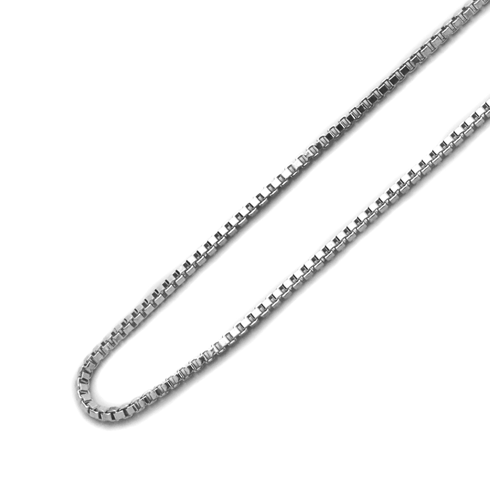 Men Women Sterling Silver 1.1mm Italian Box Chain Necklace / Free Gift Box