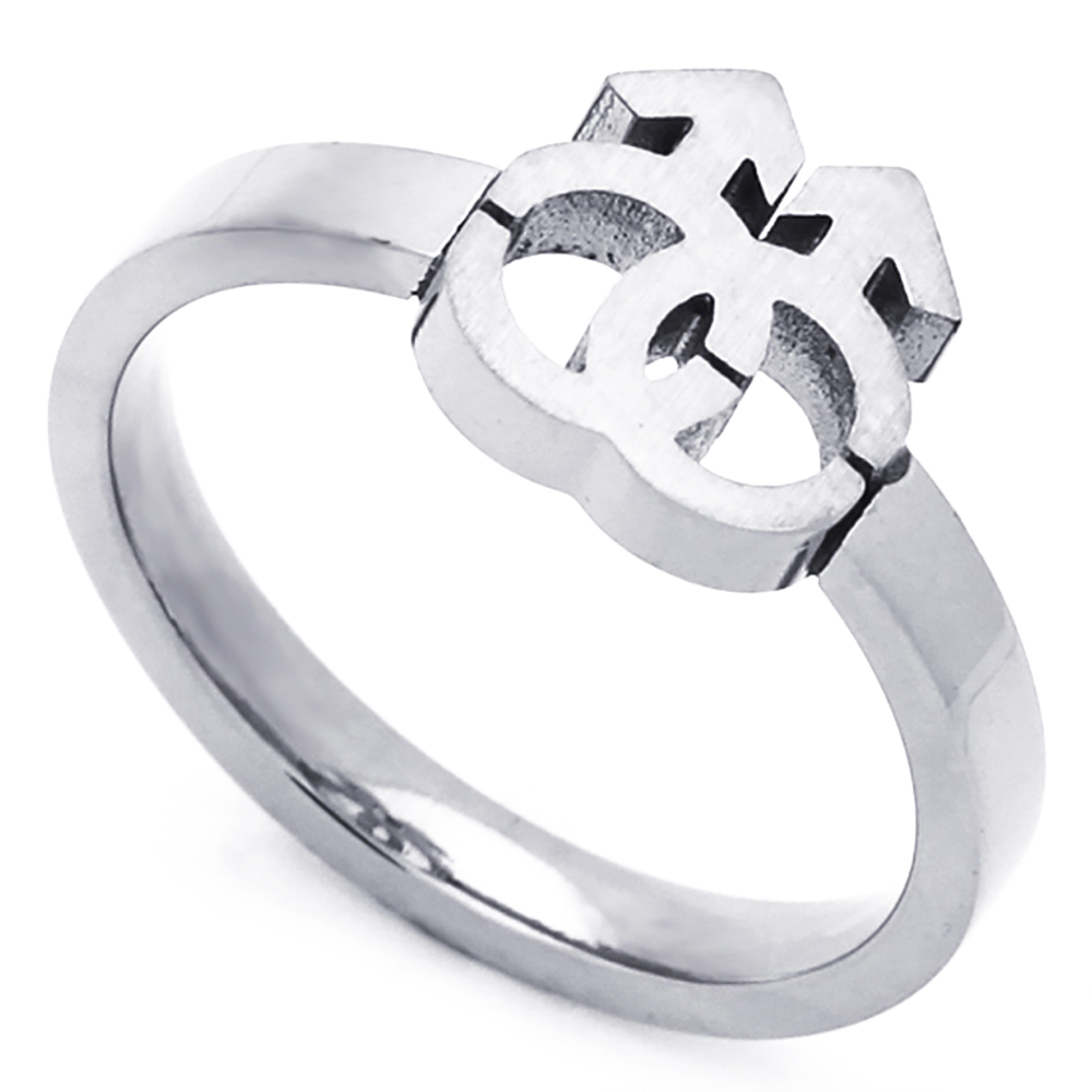 Men Fashion 10MM Stainless Steel Gay Symbol Ring For Men