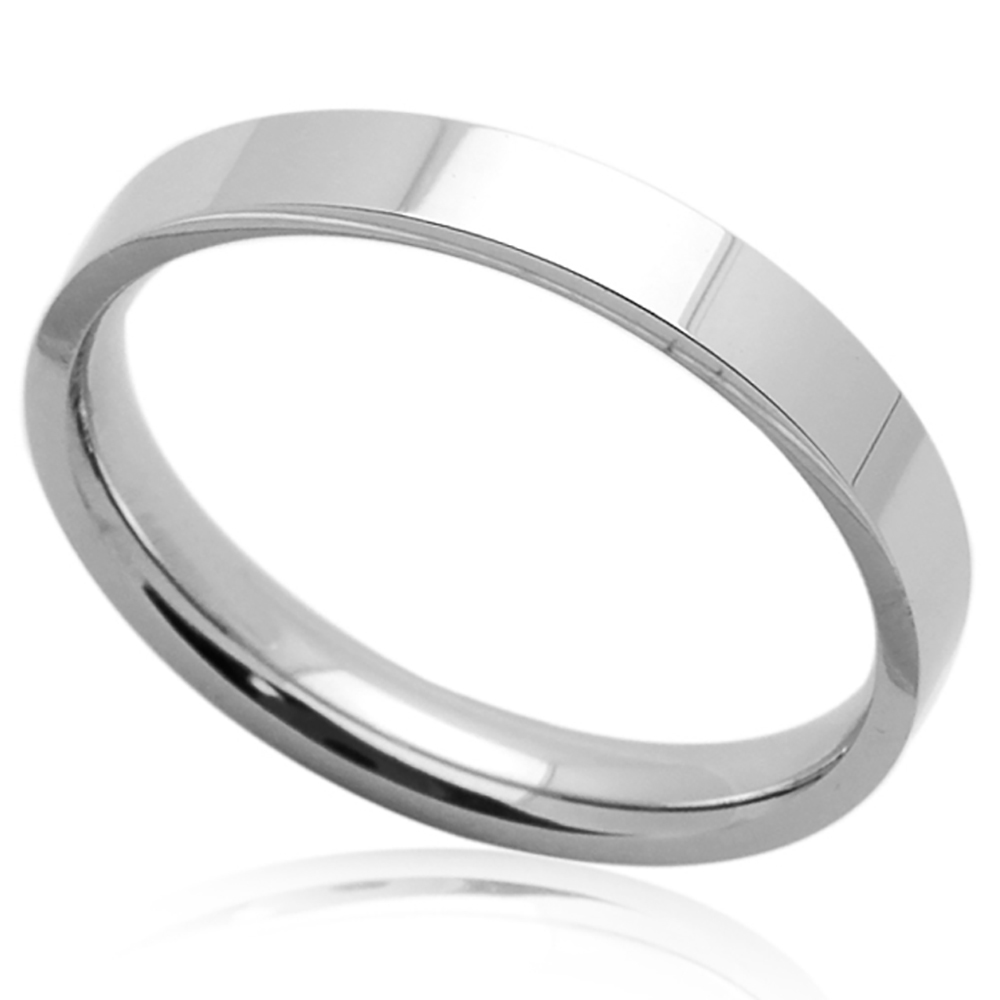 Men Women Fashion 3MM Comfort Fit Stainless Steel Wedding
