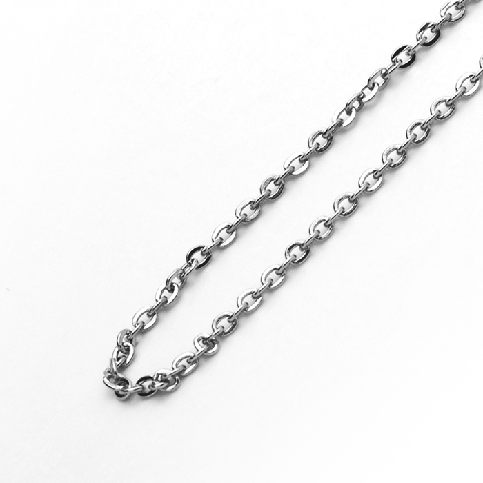 Men Women 1.5mm Stainless Steel Chain Necklaces Flat Cable Chain