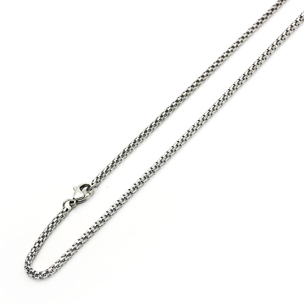 Men Women 3.6mm Stainless Steel Chain Necklaces Popcorn Link Chain