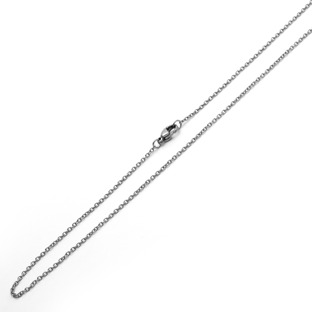 Men Women 1.2mm Stainless Steel Chain Necklaces Thin Cable Chain