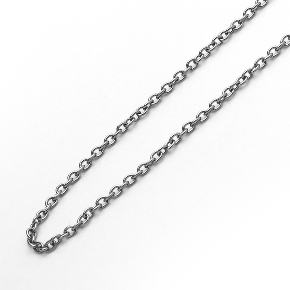 Men Women 1.2mm Stainless Steel Chain Necklaces Thin Cable Chain
